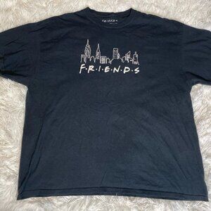 Friends Graphic Black Cotton Stretch Short Sleeve T Shirt Size 1X